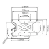 Techly 13-31 tolline seinakinnitus LED LCD telerile, kallutatav ICA-LCD 109