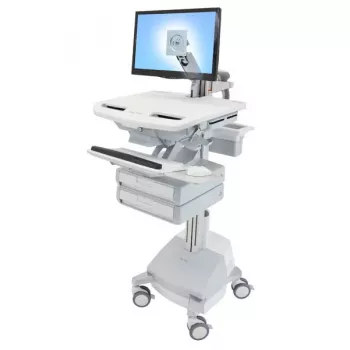 Multimeediakäru Ergotron StyleView Alumiiniumhall valge