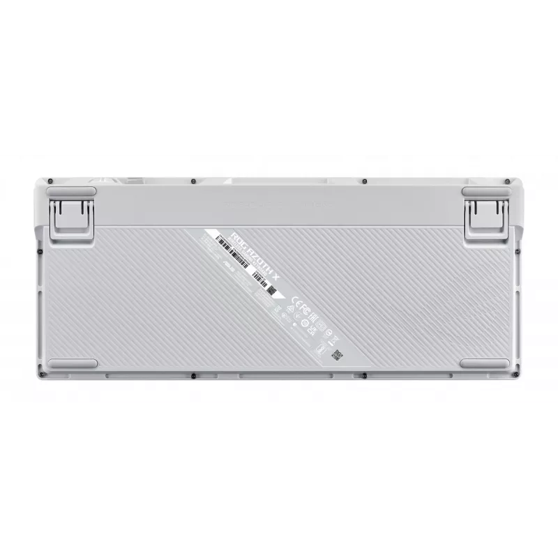 Mehaaniline mänguklaviatuur ASUS ROG Azoth X — 75% paigutus, USB + RF juhtmevaba, Bluetooth, RGB, randmetugi, must/valge