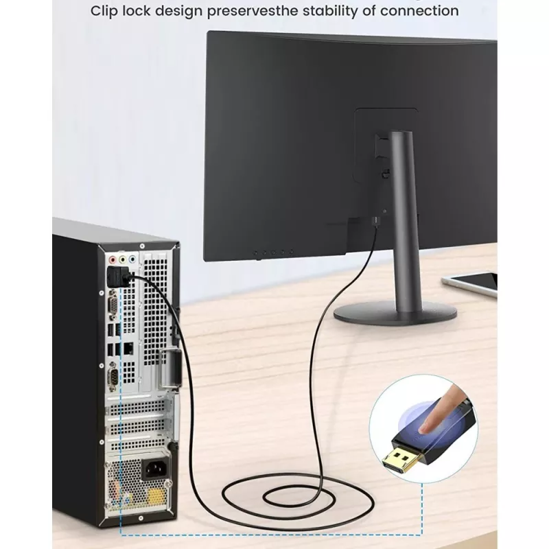Techly Monitor DisplayPort-DVI kaabel 2 m ICOC DSP-C-020