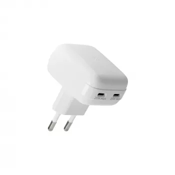 d bramante re-charge Pro — EL-i lame seinakellaadur, 2× USB-C 25W, siseruumidesse, valge