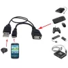 Techly USB 2.0 kaabel OTG A F Micro USB M koos USB-ga 30 cm must ICOC MUSB-MC2