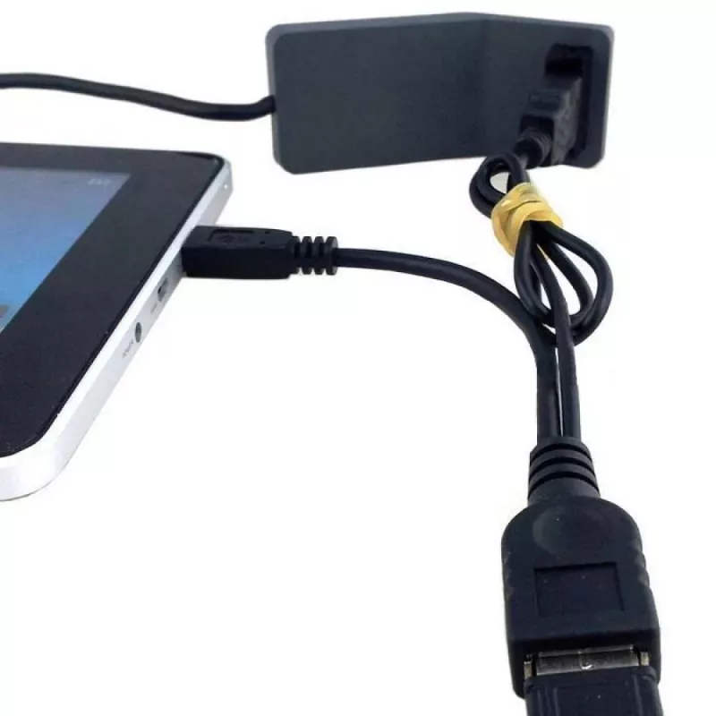 Techly USB 2.0 kaabel OTG A F Micro USB M koos USB-ga 30 cm must ICOC MUSB-MC2