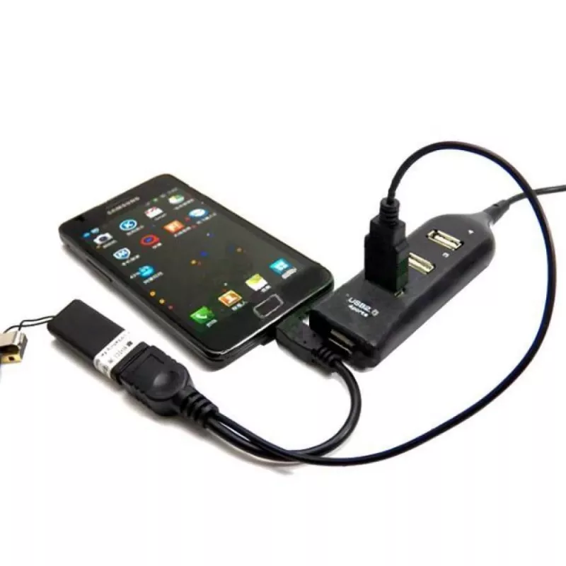 Techly USB 2.0 kaabel OTG A F Micro USB M koos USB-ga 30 cm must ICOC MUSB-MC2