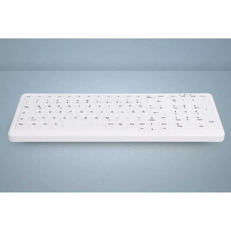Active Key AK-C7000F-UVS-W/CH klaviatuur Meditsiiniline USB Valge Täissuuruses Juhtmega Membraan LED