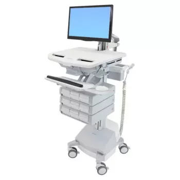 Multimeediakäru Ergotron StyleView Alumiinium Hall Valge