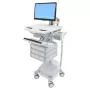 Multimeediakäru Ergotron StyleView Alumiinium Hall Valge