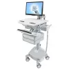 Multimeediakäru Ergotron StyleView Alumiinium Hall Valge