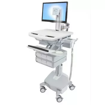 Multimeediakäru Ergotron StyleView Alumiiniumhall valge