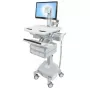 Multimeediakäru Ergotron StyleView Alumiiniumhall valge