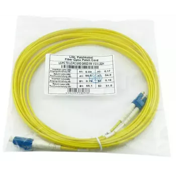 Fiiberoptiline patch-kaabel BlueOptics SFP3131BU3MK 3 m OS2 LC–LC kollane, 9 µm, täielikult dupleksne