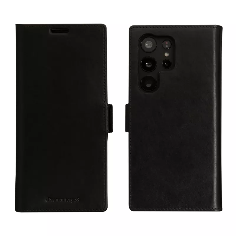 Folio-telefonikott dbramante1928 Lynge Samsung Galaxy S23 Ultra jaoks — must, 3 kaarditaskut, sobib 6,8-tollisele