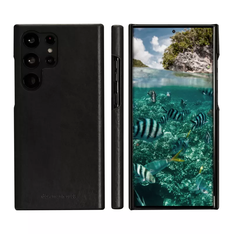 Folio-telefonikott dbramante1928 Lynge Samsung Galaxy S23 Ultra jaoks — must, 3 kaarditaskut, sobib 6,8-tollisele
