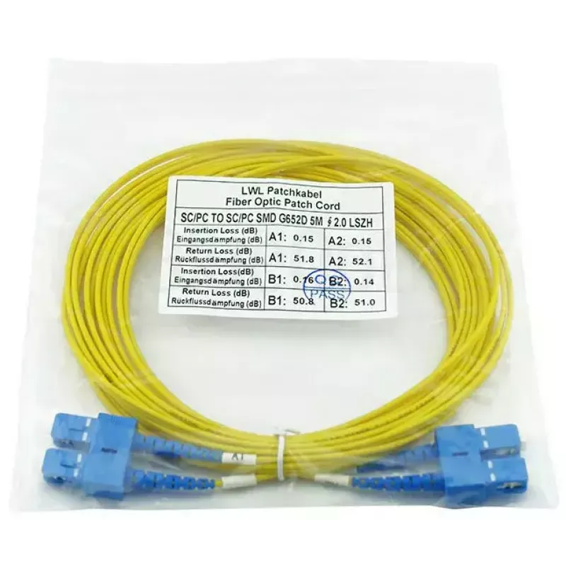 Fiiberoptiline kaabel BlueOptics CAB-SMF-SC-SC-20 20 m G.657.A1 SC-pistikud