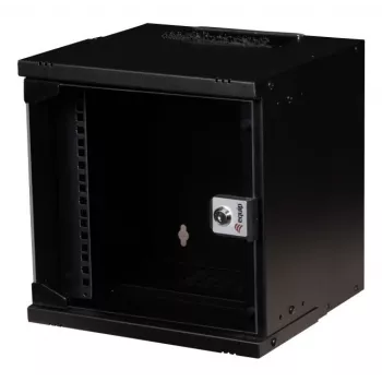 Seinale paigaldatav rack-kapp EQUIP EWM-06-3030-B 6U, 312 mm lai, 300–330 mm sügav, must