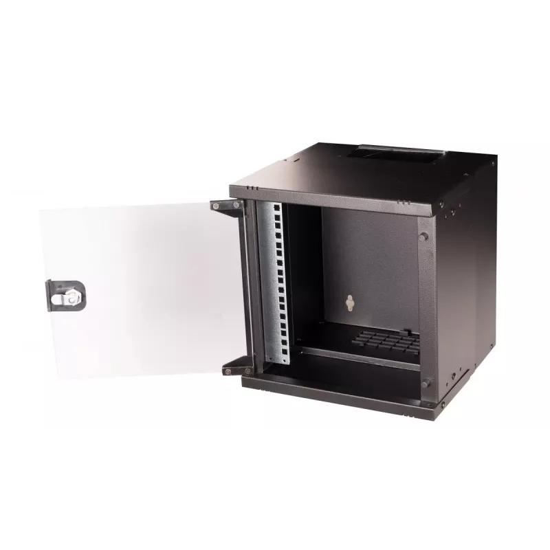 Seinale paigaldatav rack-kapp EQUIP EWM-06-3030-B 6U, 312 mm lai, 300–330 mm sügav, must