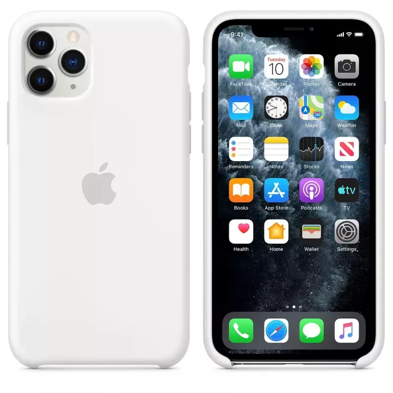 Apple iPhone 11 Pro silikoonkate valge