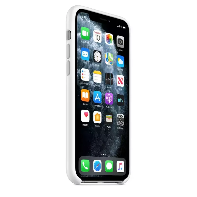 Apple iPhone 11 Pro silikoonkate valge