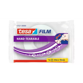 Kanaliteip TESA 57521-00000-01 Läbipaistev Polüpropüleen 25m 19mm