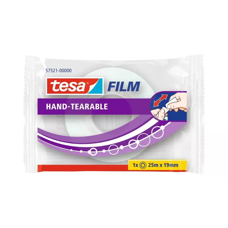 Kanaliteip TESA 57521-00000-01 Läbipaistev Polüpropüleen 25m 19mm
