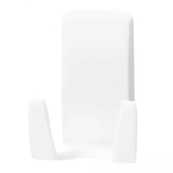 Raseerijahoidja Tesa Powerstrips Waterproof Wave, kleepuv vannitoakinnitus, veekindel disain, valge
