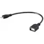 Micro USB kaabel Akasa AK-CBUB25-15BK 0.15m