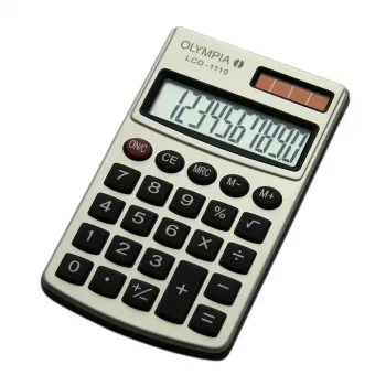 Põhikalkulaator Olympia LCD 1110 Tasku Hõbedane
