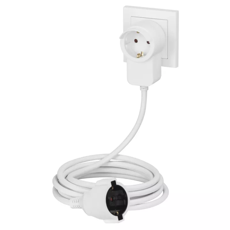 Hama Powerplug toitepikendus 3 m 2 vahelduvvoolu pistikupesa Siseruumides Valge