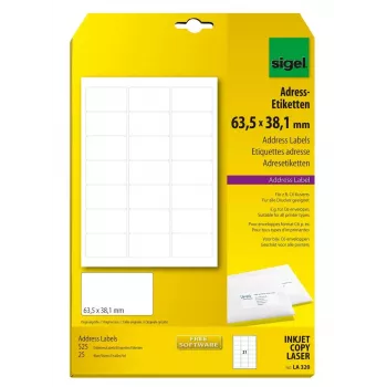 Mittekleepuv printerisilt Sigel LA320