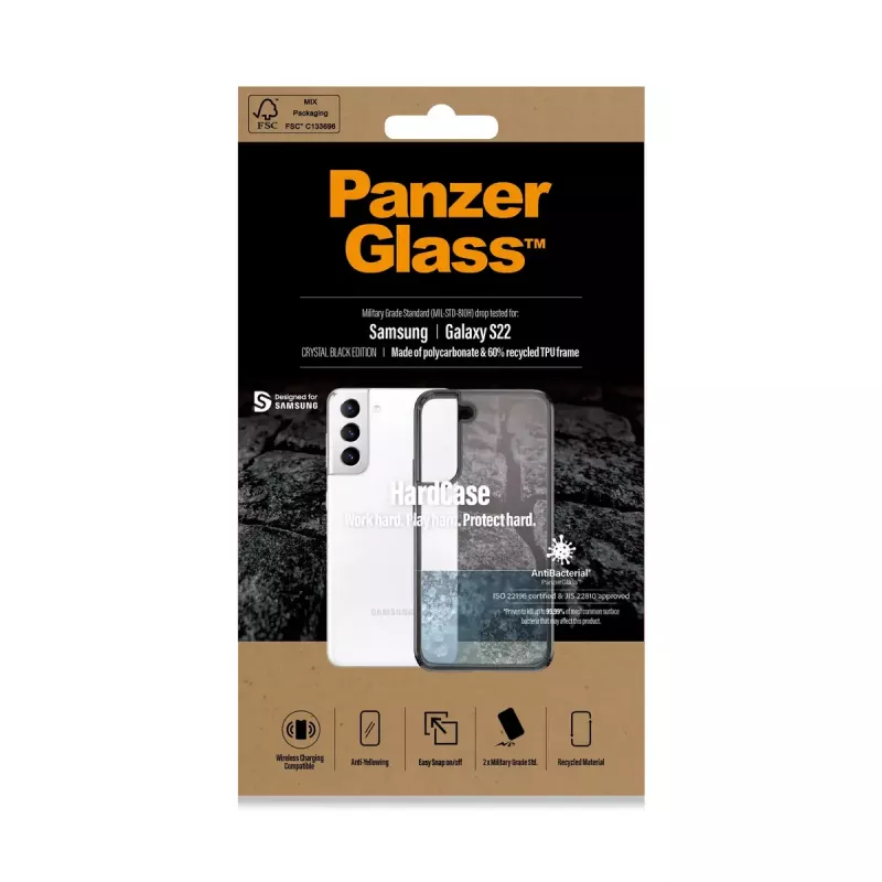 HardCase Cover PanzerGlass Samsung Galaxy S22 läbipaistev