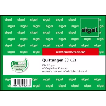 Ärivorm Sigel SD021 roheline A6 Q