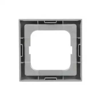 Seinakatteplaat Busch-Jaeger 1721-183K Hõbedane — termoplast, kruvivaba, 80×80 mm, 11 mm