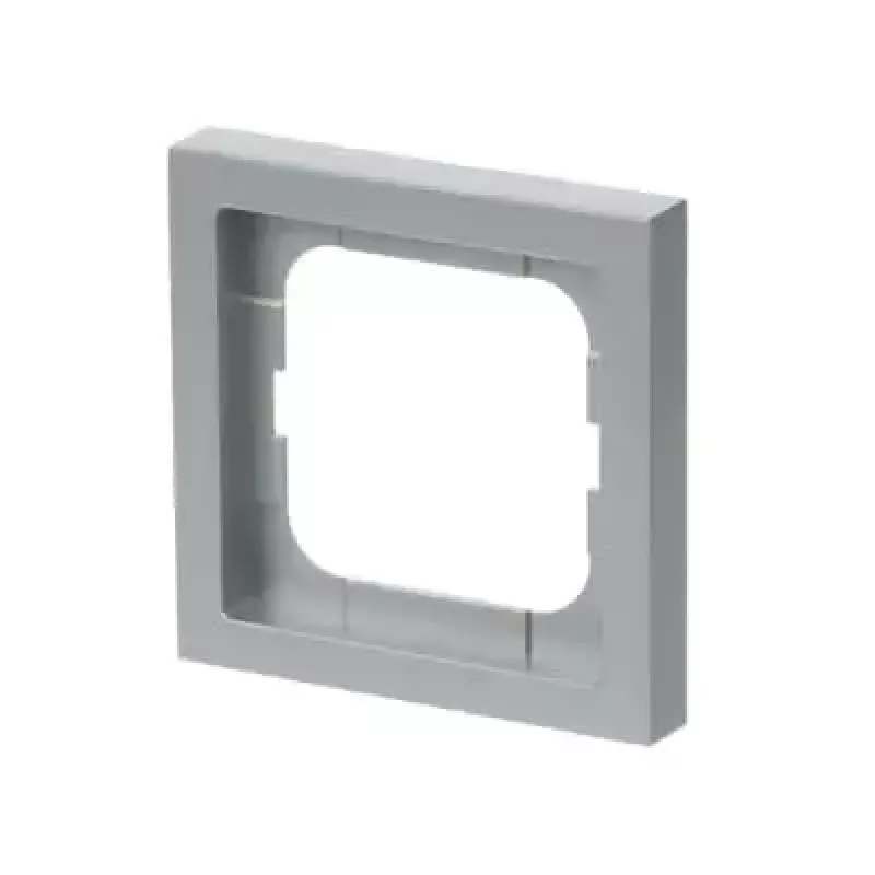 Seinakatteplaat Busch-Jaeger 1721-183K Hõbedane — termoplast, kruvivaba, 80×80 mm, 11 mm