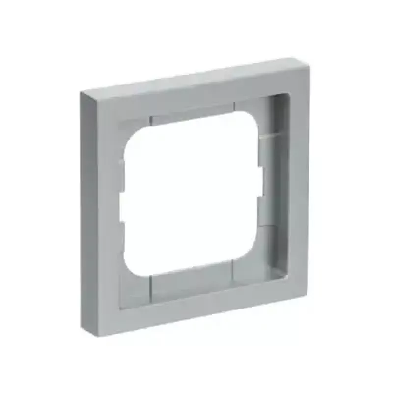 Seinakatteplaat Busch-Jaeger 1721-183K Hõbedane — termoplast, kruvivaba, 80×80 mm, 11 mm