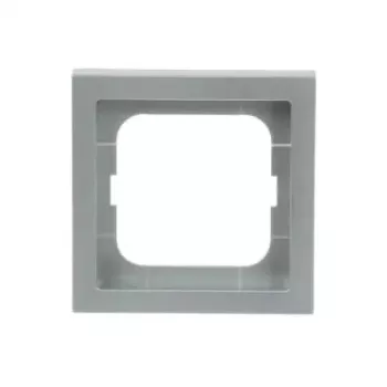 Seinakatteplaat Busch-Jaeger 1721-183K Hõbedane — termoplast, kruvivaba, 80×80 mm, 11 mm