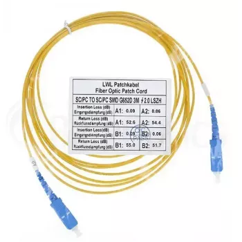 Fiiberoptiline kaabel BlueOptics SFP2222BU20MK SC G.657.A1 20 m Sinine