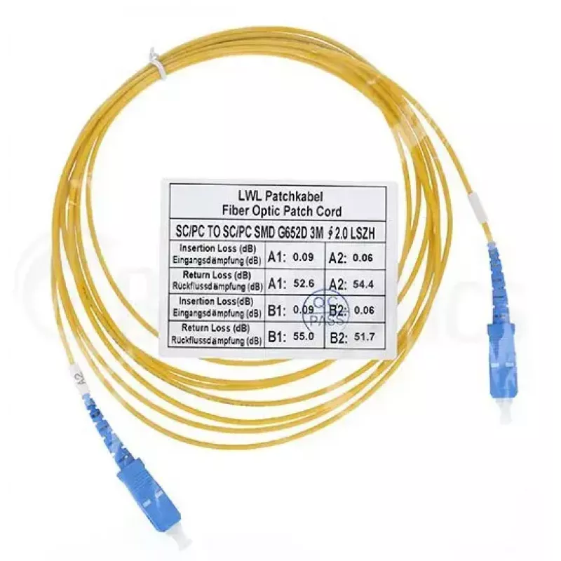 Fiiberoptiline kaabel BlueOptics SFP2222BU20MK SC G.657.A1 20 m Sinine