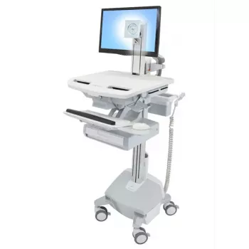 Multimeediakäru Ergotron StyleView Alumiinium Hall Valge