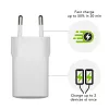 Indoor USB-C 30W + USB-A 18W Charger by d bramante — model CH18EUWH7082, valge, AC 110–240V