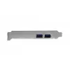 EXSYS EX-11049 sisemine USB 3.2 Gen 1 PCIe adapter Must Hõbedane
