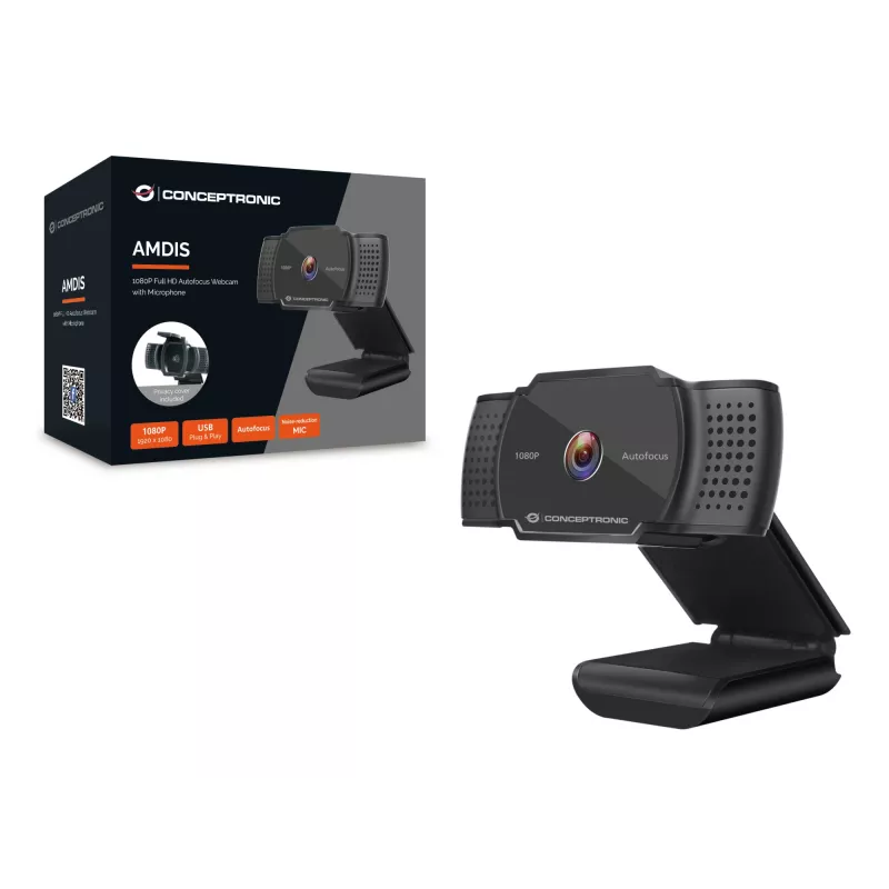 Conceptronic AMDIS06B veebikaamera 1920 x 1080 pikslit USB 2.0 must