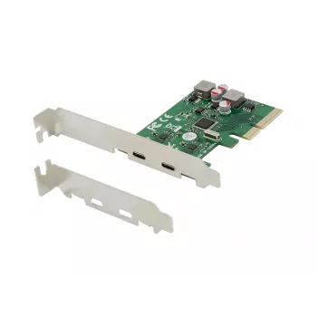 Conceptronic EMRICK 2-pordiline USB 3.2 Gen 2 USB-C PCIe kaart, isetoitega
