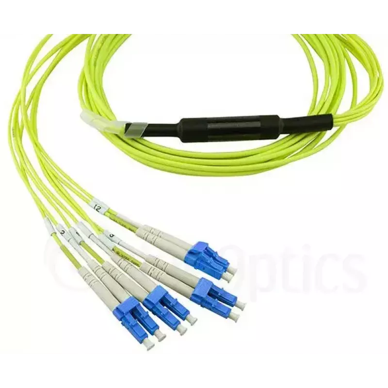 BlueOptics CBL-MPO12-4LC-SMF-7M-BO InfiniBand fiiberoptiline kaabel 7,5 m MPO 4x LC
