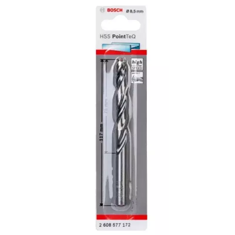 Keermepuuri otsik Bosch HSS Twist Drill Bits PointTeQ 8.5 mm