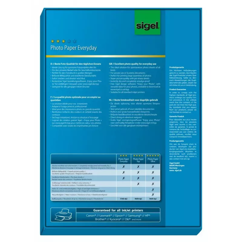 Sigel InkJet Everyday A4 läikiv fotopaber