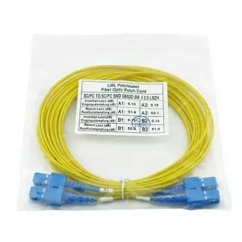 BlueOptics SFP3232BU3MK InfiniBand Fiiberoptiline Kaabel 3 m SC Kollane