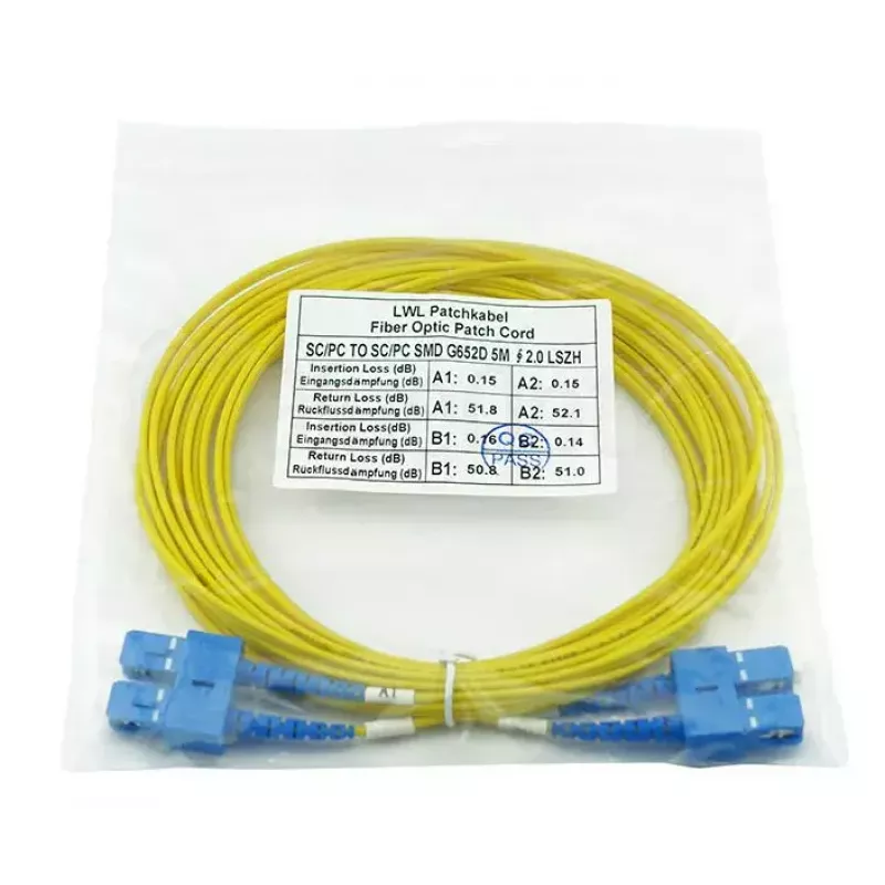 BlueOptics SFP3232BU3MK InfiniBand Fiiberoptiline Kaabel 3 m SC Kollane
