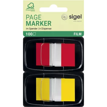 Bookmark Sigel HN496 Flexible punane kollane 100 tk