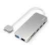 Hama 00200133 sülearvuti dokk/pordireplikaator USB 3.2 Gen 1 (3.1 Gen 1) USB-C hõbedane, valge