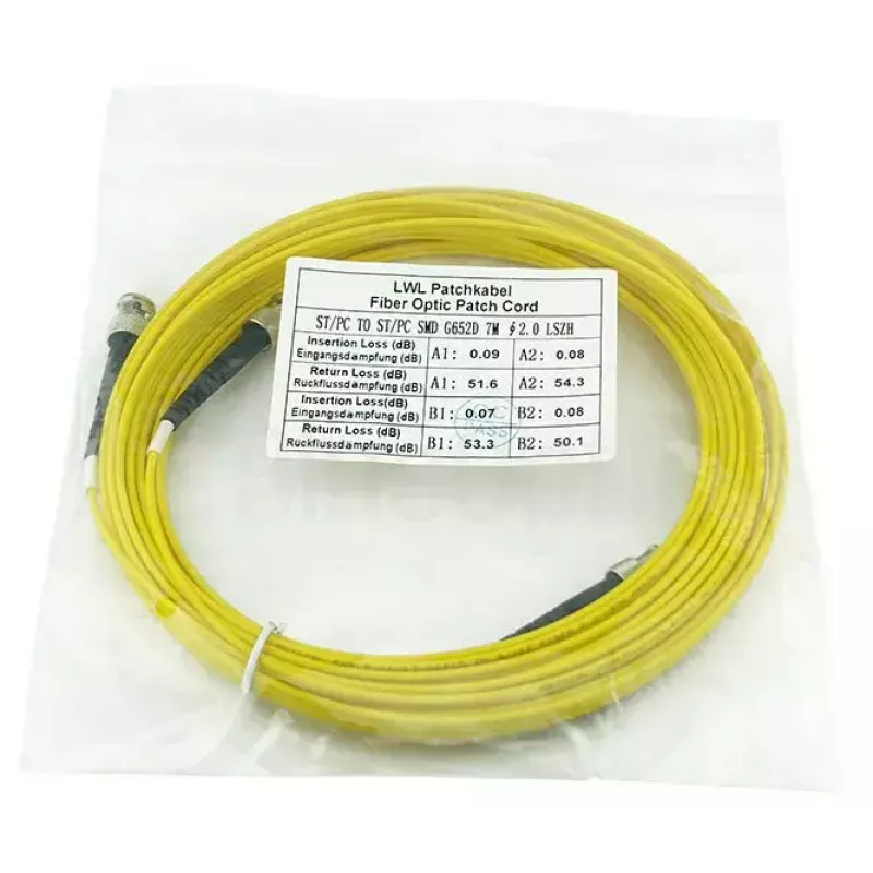 Fiiberoptiline kaabel BlueOptics SFP3333BU0.5MK 0,5 m ST Kollane G.657.A1